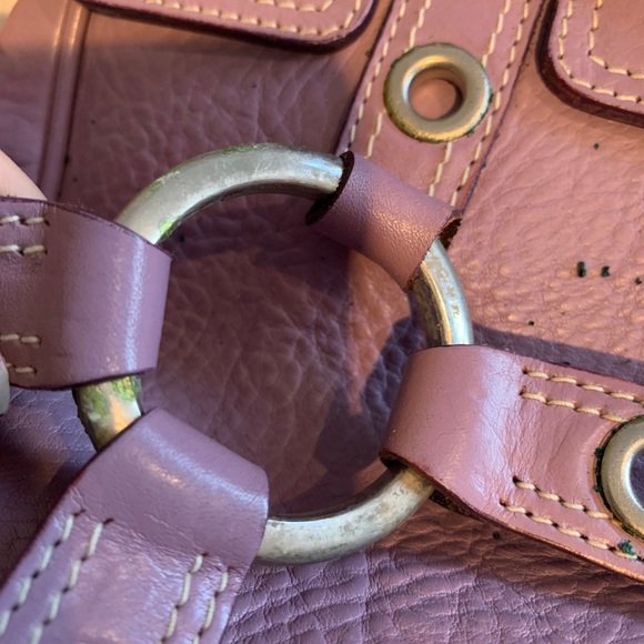 Luella Purple Leather Satchel - Picture 12 of 16